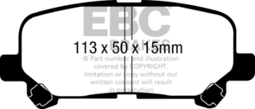 Picture of EBC 07-13 Acura MDX 3-7 Ultimax2 Rear Brake Pads