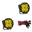Picture of Baja Designs Squadron R Pro Wide Cornering Pair LED Light Pods - Amber