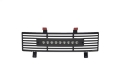 Picture of Putco 11-16 Ford SuperDuty - SS Black Bar Design w- 10in Luminix Light Bar Bumper Grille Inserts
