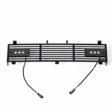 Picture of Putco 11-16 Ford SuperDuty - SS Black Bar Design w- Qty 2 - 6in Light bars Bumper Grille Inserts