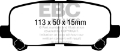 Picture of EBC 07-13 Acura MDX 3-7 Yellowstuff Rear Brake Pads