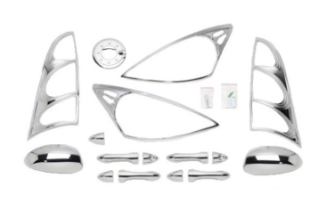 Picture of Putco 00-04 Ford Focus 4 Door DH-MC-TL-HL-FTC Chrome Trim Accessory Kits