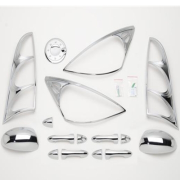 Picture of Putco 00-04 Ford Focus 4 Door DH-MC-TL-HL-FTC Chrome Trim Accessory Kits