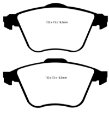 Picture of EBC 07-13 Mazda 3 2-3 Turbo Ultimax2 Front Brake Pads
