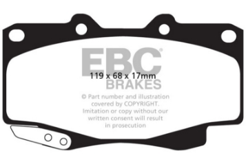 Picture of EBC 99-04 Toyota Tacoma 4WD 2-7 Ultimax2 Front Brake Pads