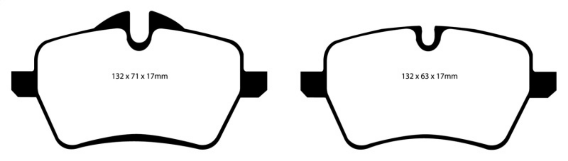 Picture of EBC 07-14 Mini Hardtop 1-6 Turbo Cooper S Redstuff Front Brake Pads