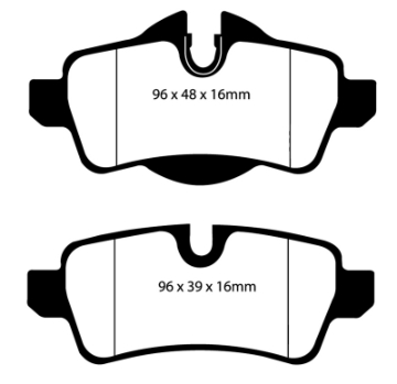 Picture of EBC 07-14 Mini Hardtop 1-6 Ultimax2 Rear Brake Pads