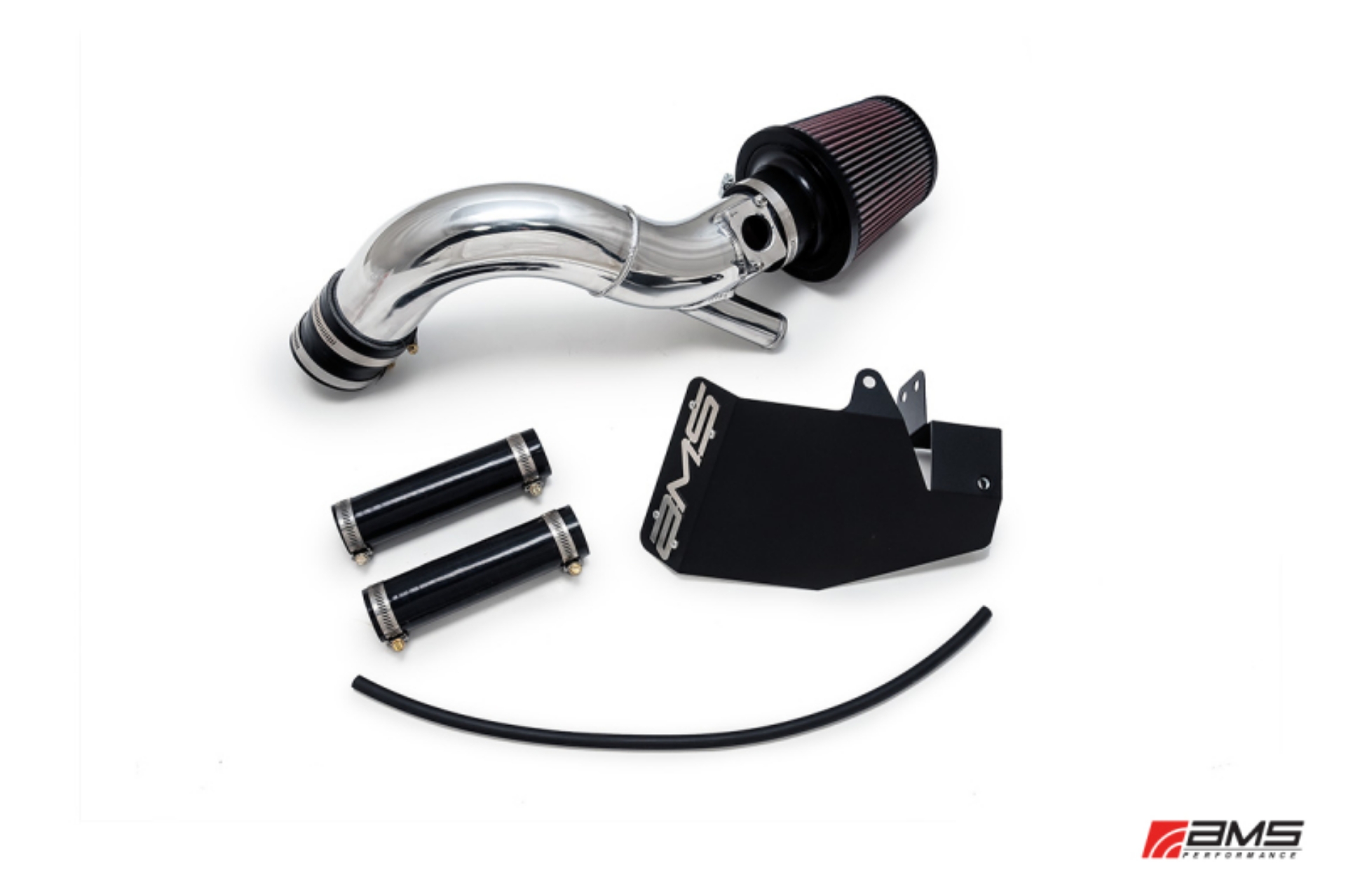 Picture of AMS Performance 08-15 Mitsubishi EVO X Replacement Intake Pipe w-MAF Housing & Bungs - Polished