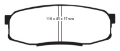 Picture of EBC 08+ Lexus LX570 5-7 Greenstuff Rear Brake Pads