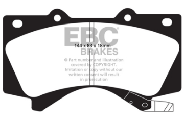 Picture of EBC 08+ Lexus LX570 5-7 Ultimax2 Front Brake Pads