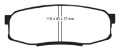 Picture of EBC 08+ Lexus LX570 5-7 Yellowstuff Rear Brake Pads