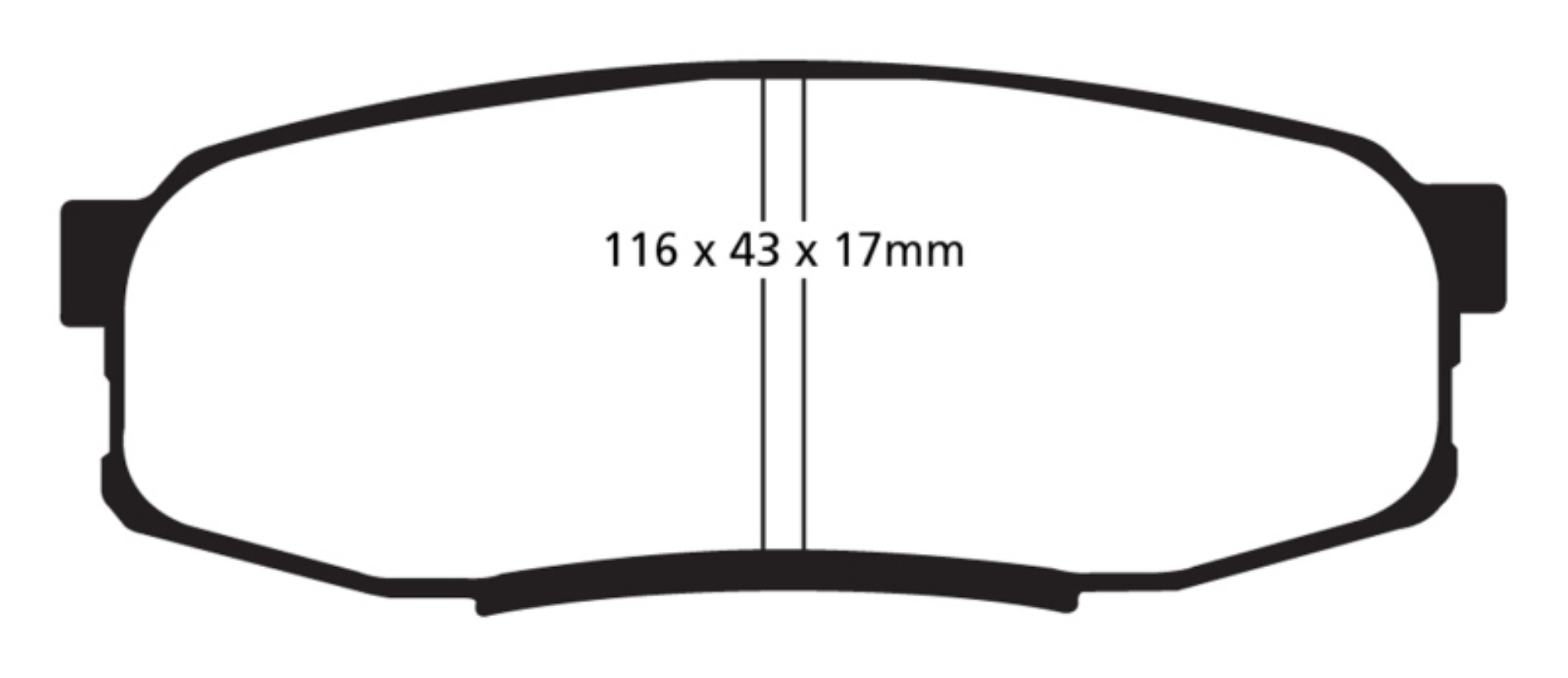 Picture of EBC 08+ Lexus LX570 5-7 Yellowstuff Rear Brake Pads