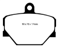 Picture of EBC 08+ Smart Fortwo 1-0 Redstuff Front Brake Pads