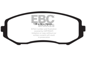 Picture of EBC 08+ Suzuki Grand Vitara 2-4 Ultimax2 Front Brake Pads
