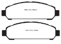 Picture of EBC 08+ Toyota Venza 2-7 Greenstuff Front Brake Pads