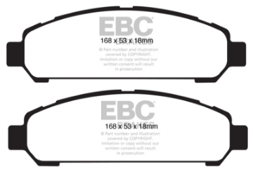 Picture of EBC 08+ Toyota Venza 2-7 Greenstuff Front Brake Pads