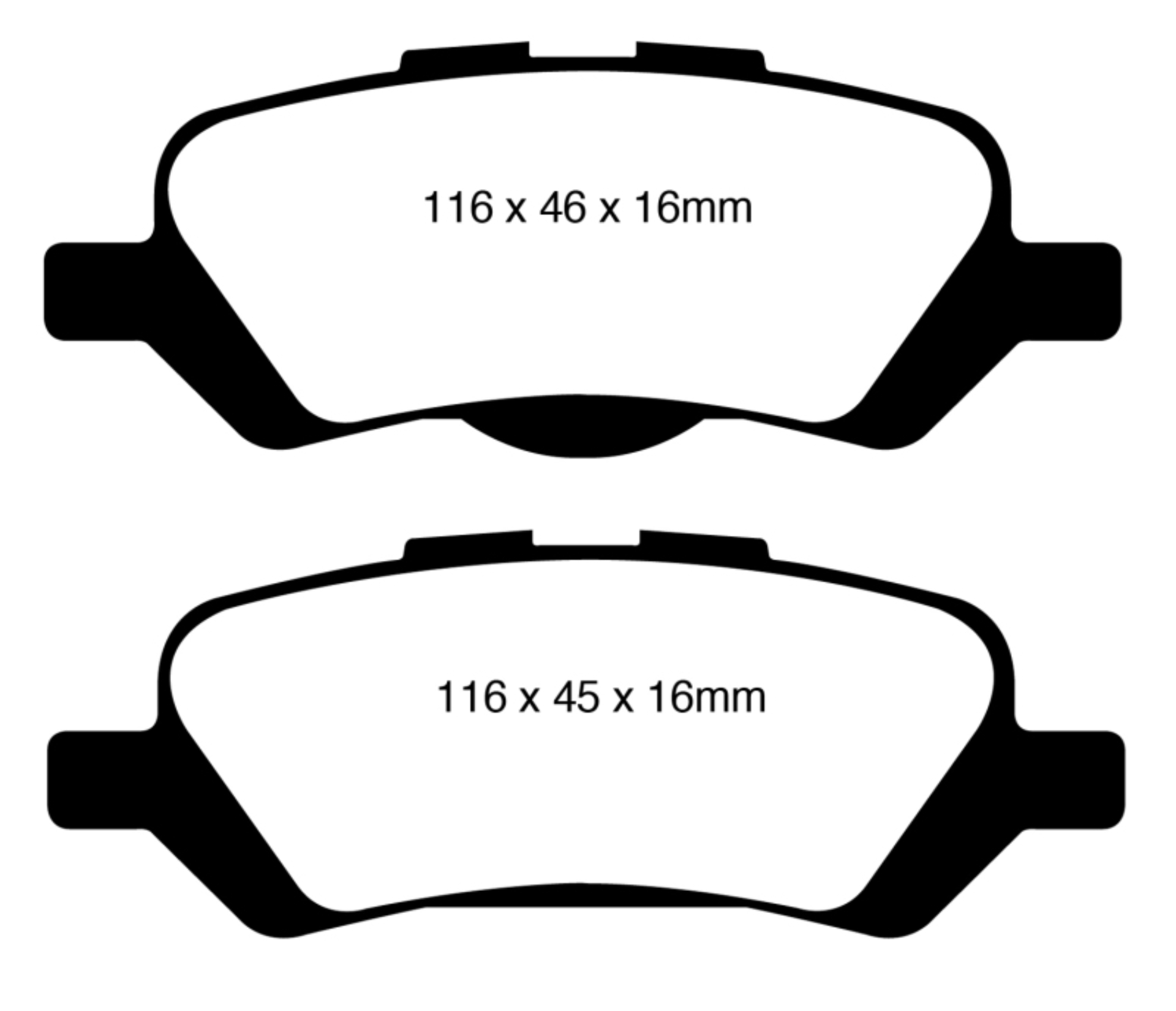 Picture of EBC 08+ Toyota Venza 2-7 Greenstuff Rear Brake Pads