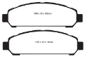 Picture of EBC 08+ Toyota Venza 2-7 Redstuff Front Brake Pads