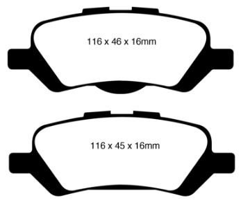 Picture of EBC 08+ Toyota Venza 2-7 Ultimax2 Rear Brake Pads
