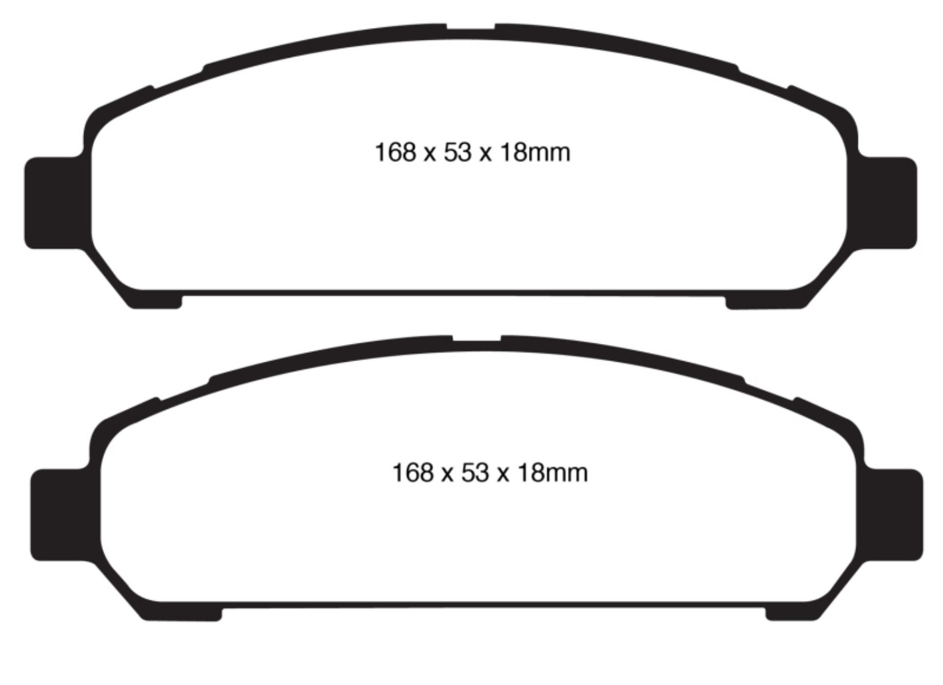 Picture of EBC 08+ Toyota Venza 2-7 Yellowstuff Front Brake Pads