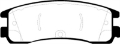 Picture of EBC 08-09 Buick Allure Canada 5-3 Greenstuff Rear Brake Pads