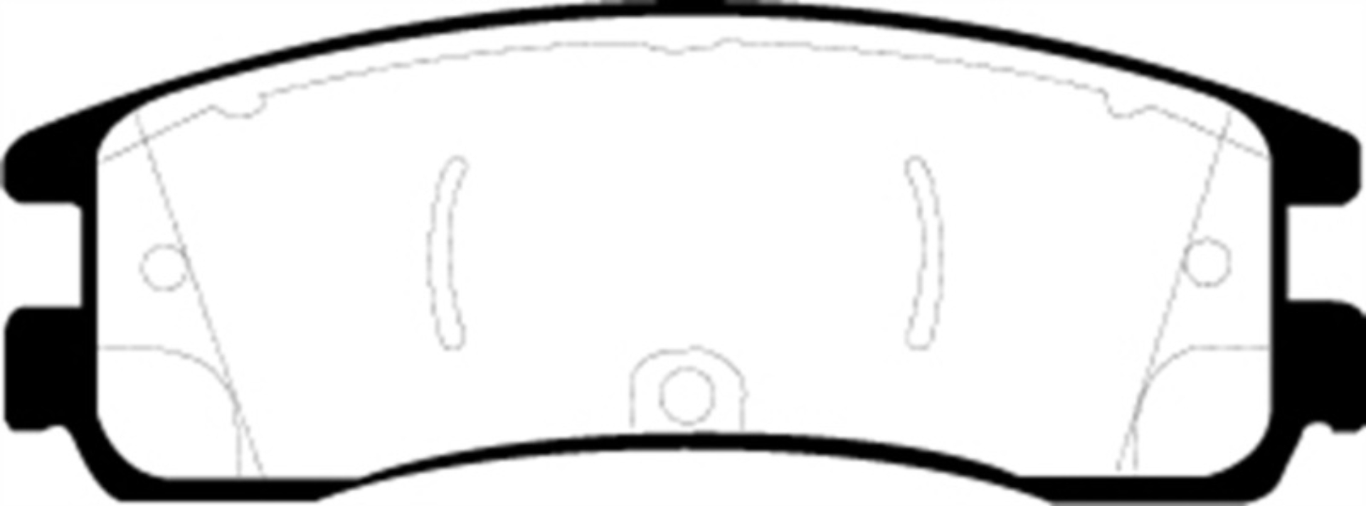 Picture of EBC 08-09 Buick Allure Canada 5-3 Greenstuff Rear Brake Pads