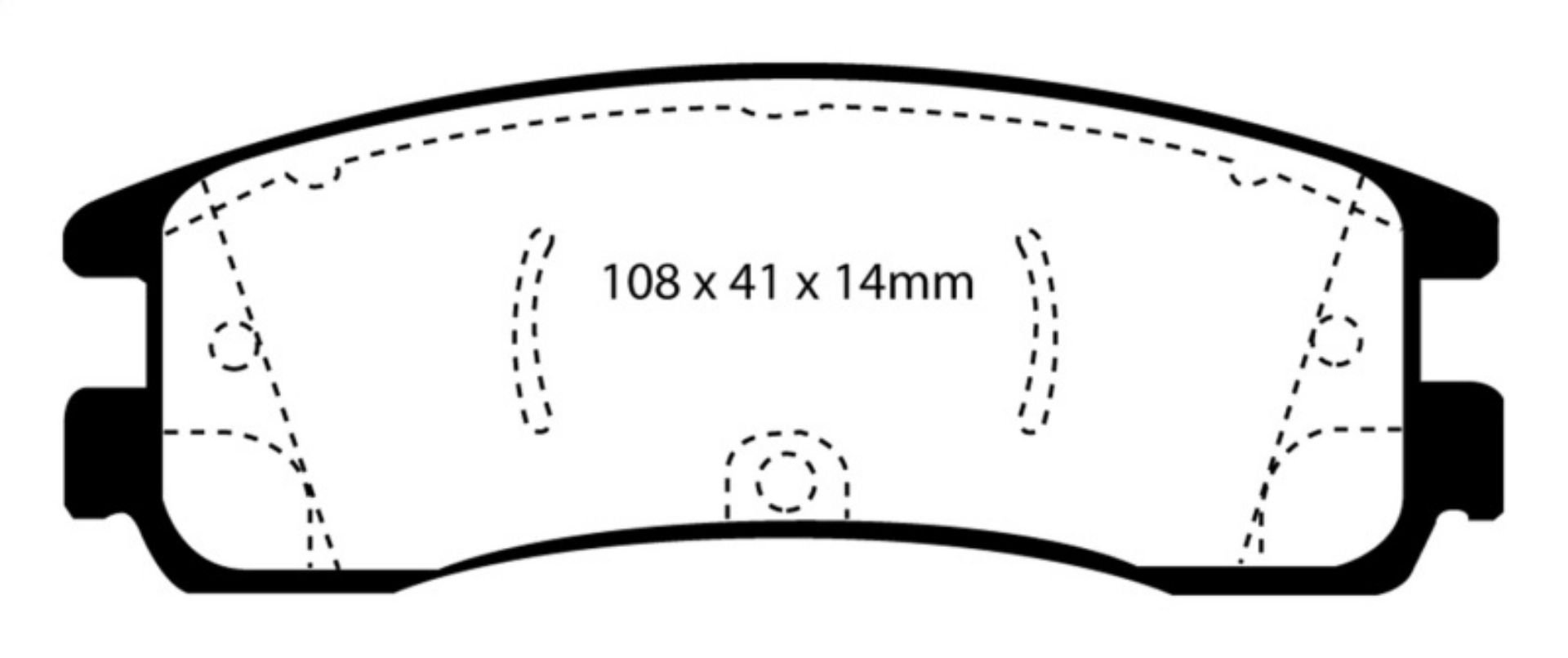 Picture of EBC 08-09 Buick Allure Canada 5-3 Redstuff Rear Brake Pads