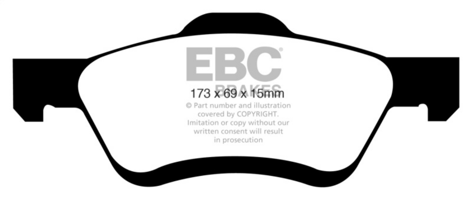 Picture of EBC 08-09 Ford Escape 2-3 Greenstuff Front Brake Pads