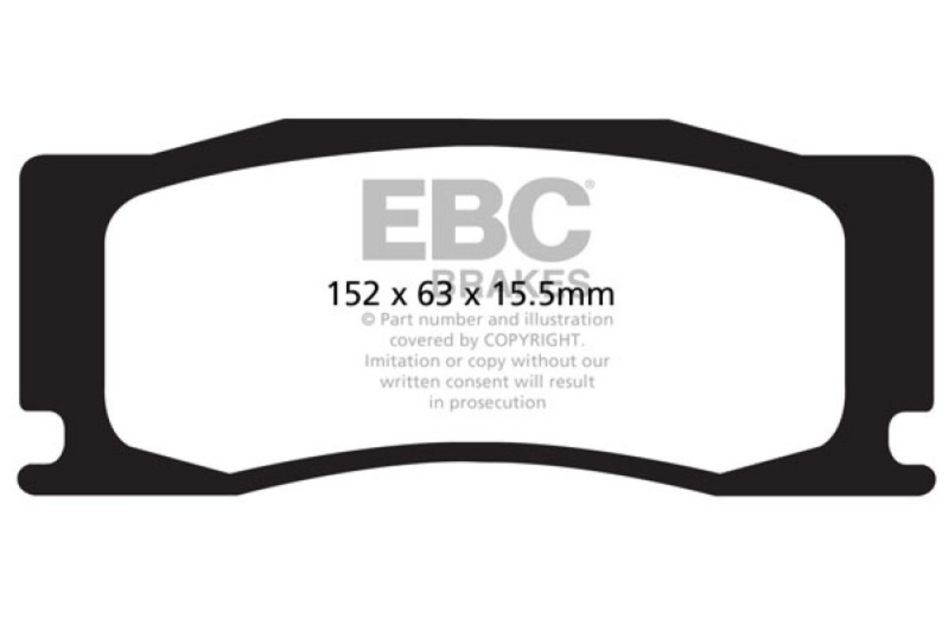 Picture of EBC 08-09 Jaguar XKR 4-2 Supercharged Portfolio Yellowstuff Front Brake Pads
