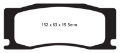 Picture of EBC 08-09 Jaguar XKR 4-2 Supercharged Portfolio Yellowstuff Front Brake Pads