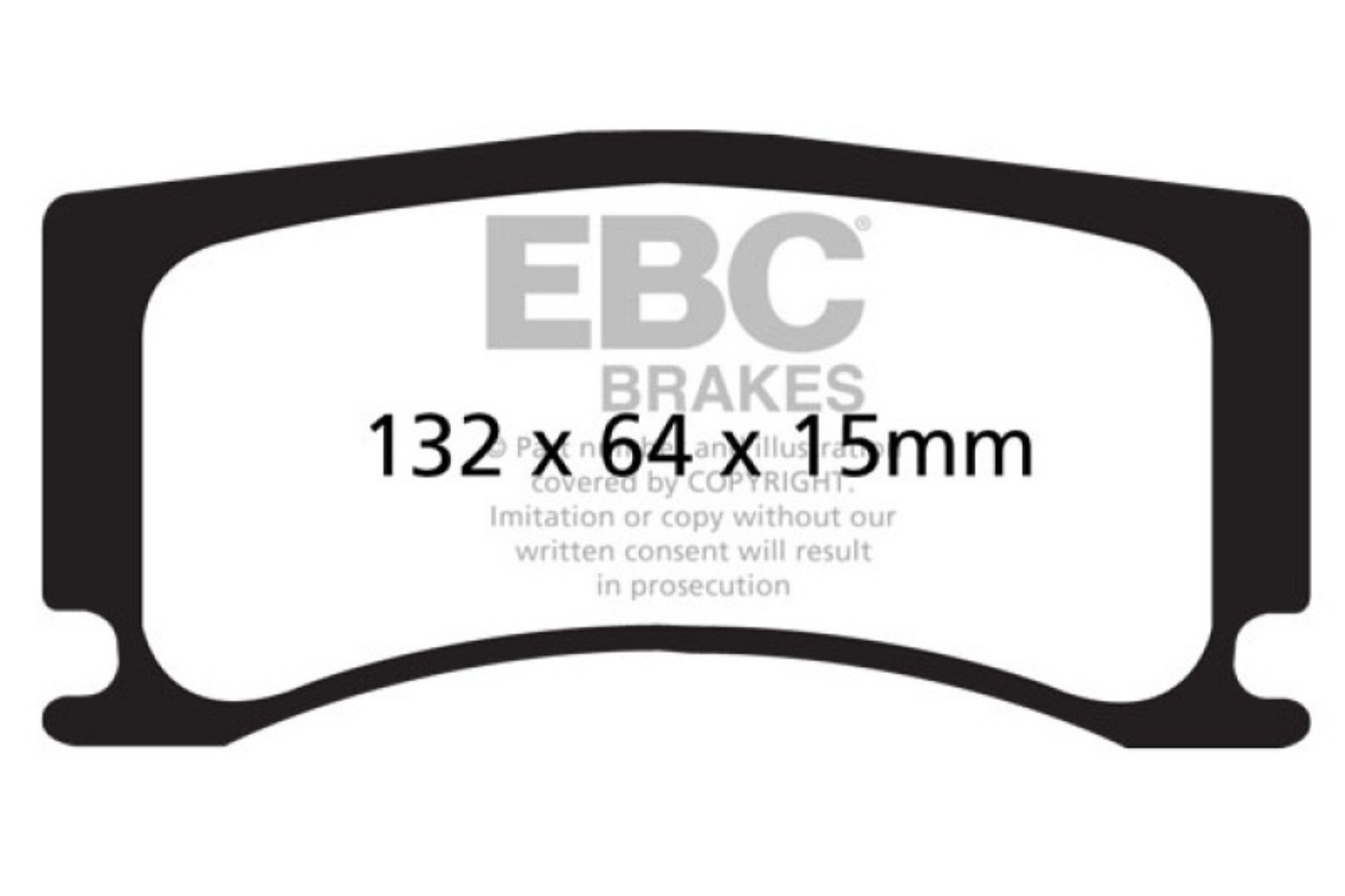 Picture of EBC 08-09 Jaguar XKR 4-2 Supercharged Portfolio Yellowstuff Rear Brake Pads