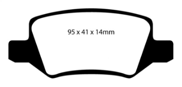 Picture of EBC 08-09 Mercedes-Benz B200 2-0 Greenstuff Rear Brake Pads