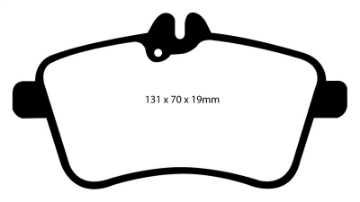Picture of EBC 08-09 Mercedes-Benz B200 2-0 Redstuff Front Brake Pads