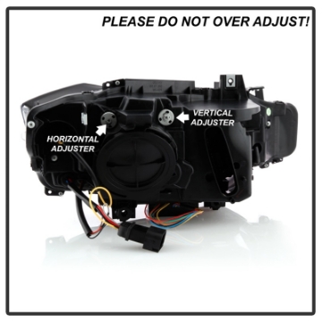 Picture of Spyder 12-14 BMW F30 3 Series 4DR Projector Headlights - Black PRO-YD-BMWF3012-AFSHID-BK
