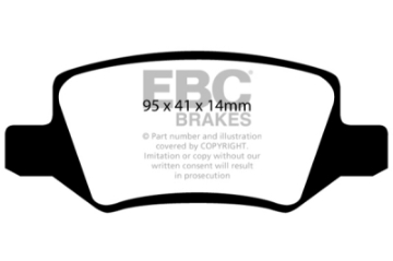 Picture of EBC 08-09 Mercedes-Benz B200 2-0 Yellowstuff Rear Brake Pads