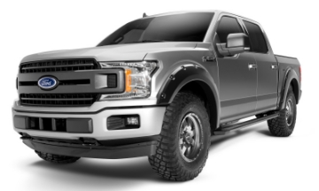 Picture of Bushwacker 17-20 Ford F-250 Super Duty - F-350 Super Duty Pocket Style Flares 4pc - Agate Black Met