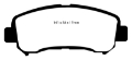 Picture of EBC 08-09 Nissan Rogue 2-5 Greenstuff Front Brake Pads