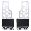 Picture of Putco 15-19 Chevy Silv-Sierra HD Dually - Rear - Set of 2 Mud Skins - Brushed SS w- Hex Shield