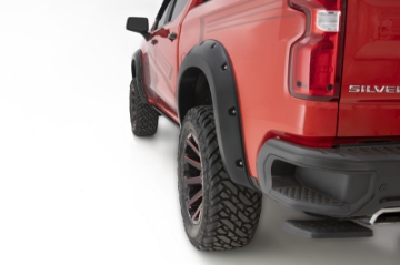 Picture of Bushwacker 19-21 Chevrolet Silverado 1500 Pocket Style Flares 4pc - Black