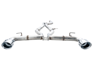 Picture of AWE Tuning 2020 Toyota Supra A90 Track Edition Exhaust - 5in Chrome Silver Tips