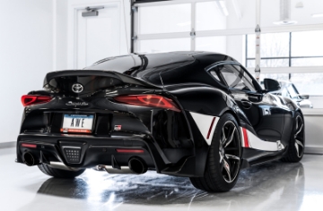 Picture of AWE 2020 Toyota Supra A90 Resonated Touring Edition Exhaust - 5in Diamond Black Tips