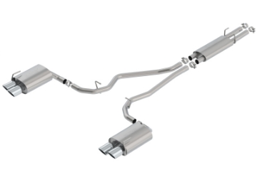 Picture of Borla 2020 Ford Explorer ST 3-0L V6 2-25in S-type Exhaust - Chrome Tips
