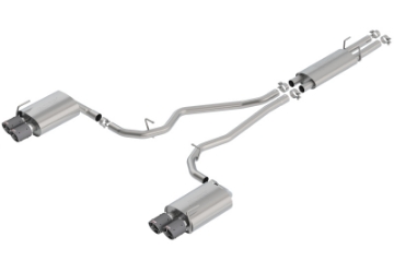 Picture of Borla 2020 Ford Explorer ST 3-0L V6 2-25in S-type Exhaust - Carbon Fiber Tips
