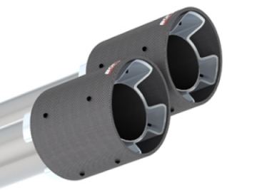 Picture of Borla 2020 Ford Explorer ST 3-0L V6 2-25in S-type Exhaust - Carbon Fiber Tips