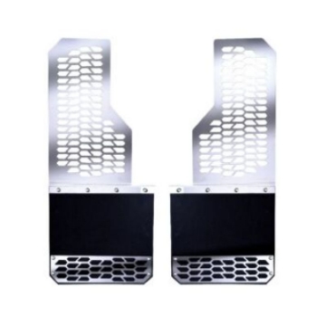 Picture of Putco 2020 Chevy Silv-Sierra HD Dually Rear - Set of 2 Mud Skins - Polished SS w- Hex Shield