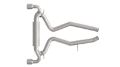 Picture of Kooks 2020 Toyota Supra 3in SS Axle Back Exhaust w-Polished Tips