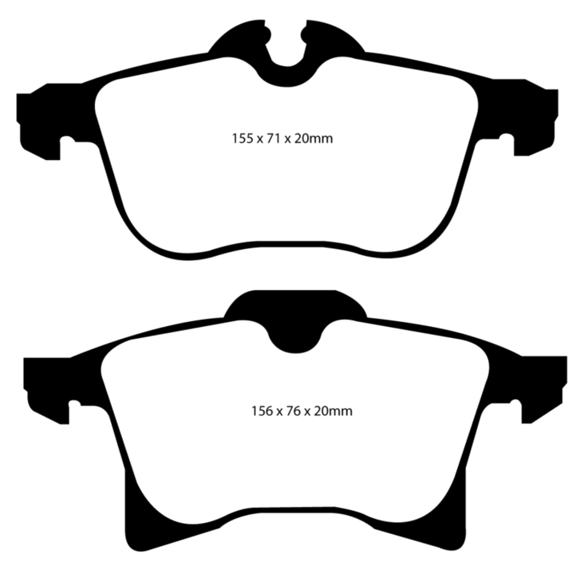 Picture of EBC 08-09 Saturn Astra 1-8 Greenstuff Front Brake Pads