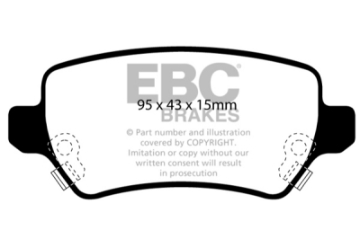 Picture of EBC 08-09 Saturn Astra 1-8 Ultimax2 Rear Brake Pads