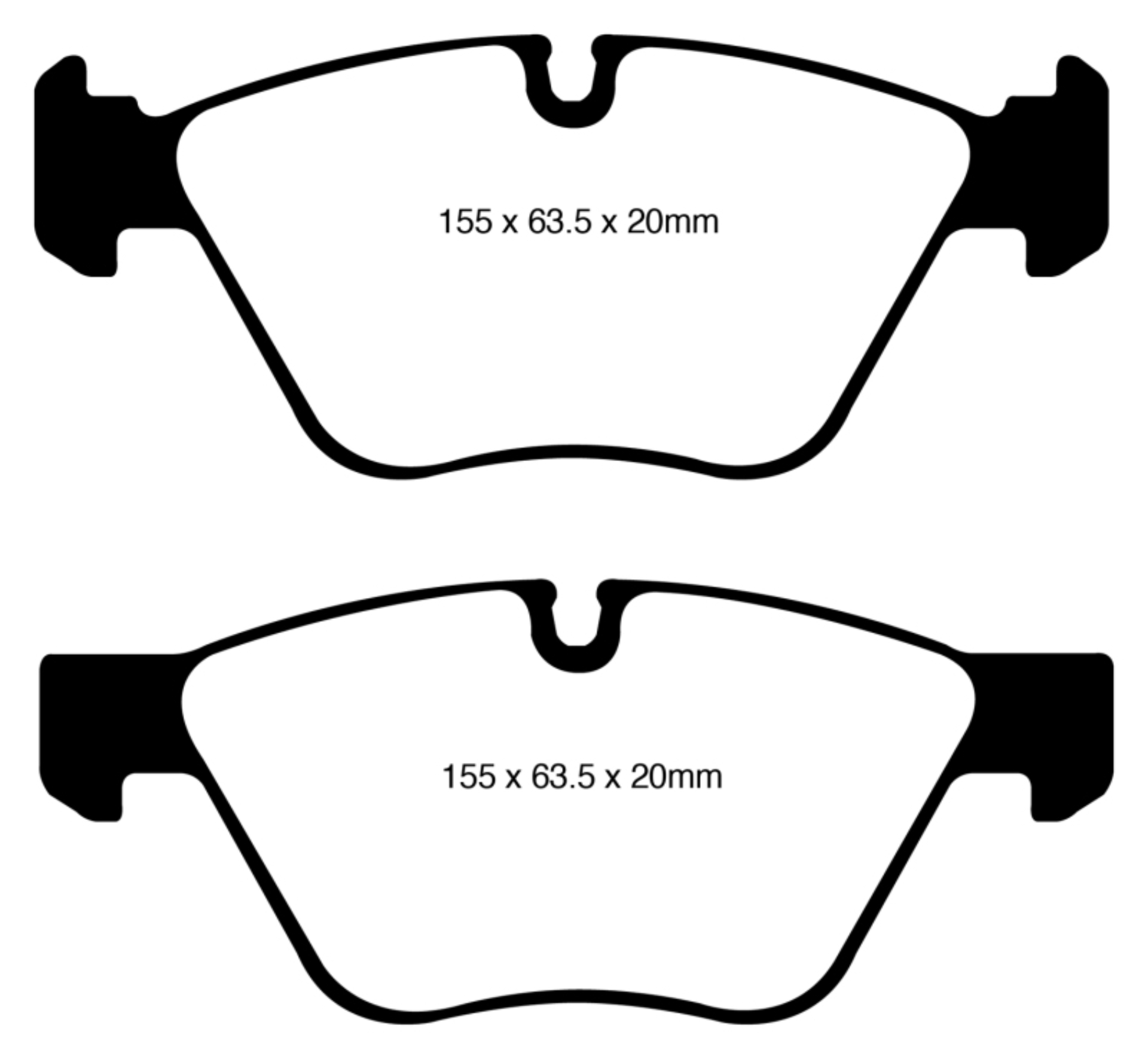Picture of EBC 08-10 BMW 128 3-0 Greenstuff Front Brake Pads