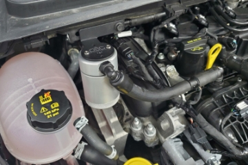 Picture of J&L 16-19 Ford Escape 1-5L EcoBoost Passenger Side Oil Separator 3-0 - Clear Anodized